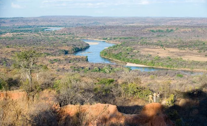 Selous national park safari arial