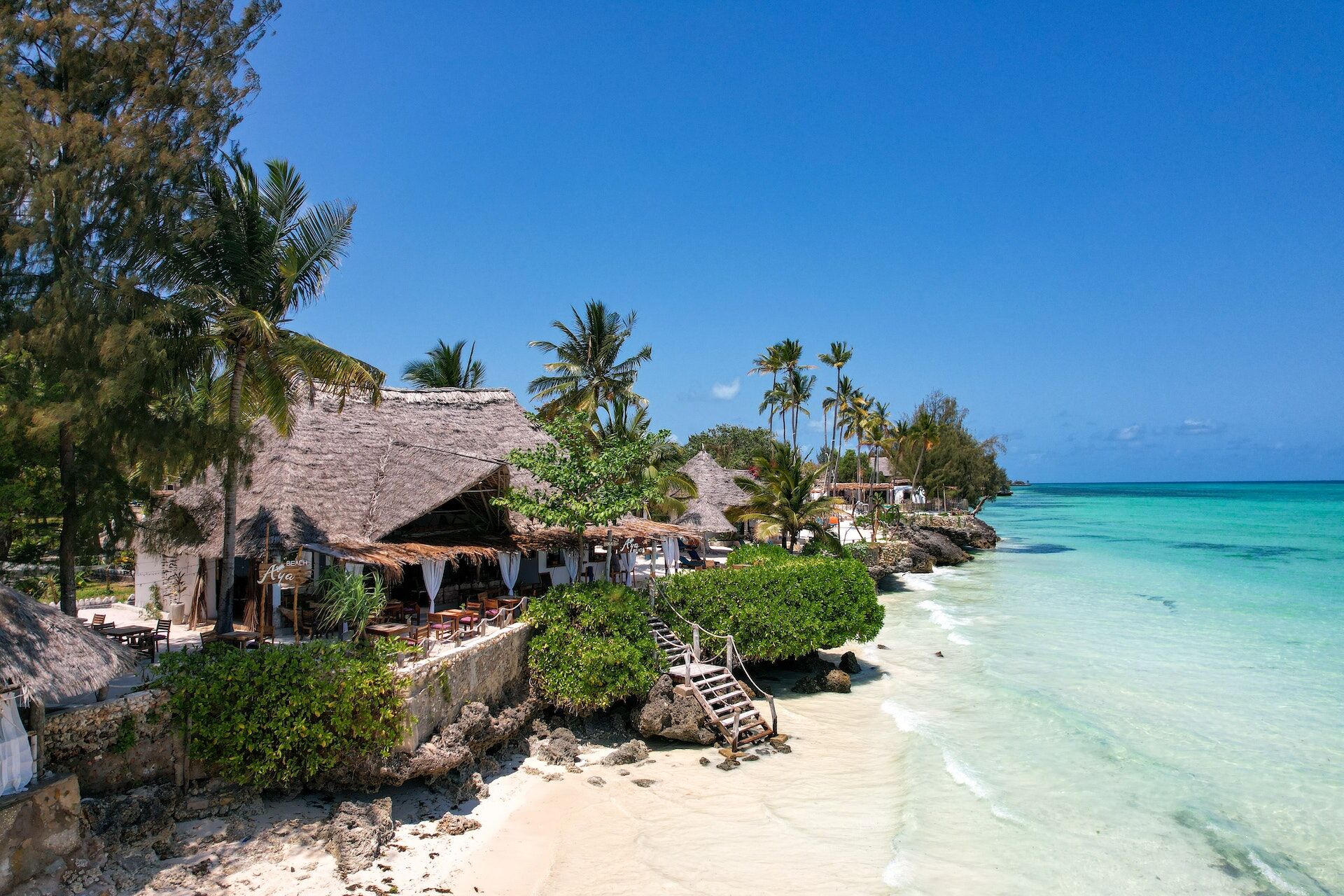 Une plage dans le sud-ouest de Zanzibar, près de Kizimkazi