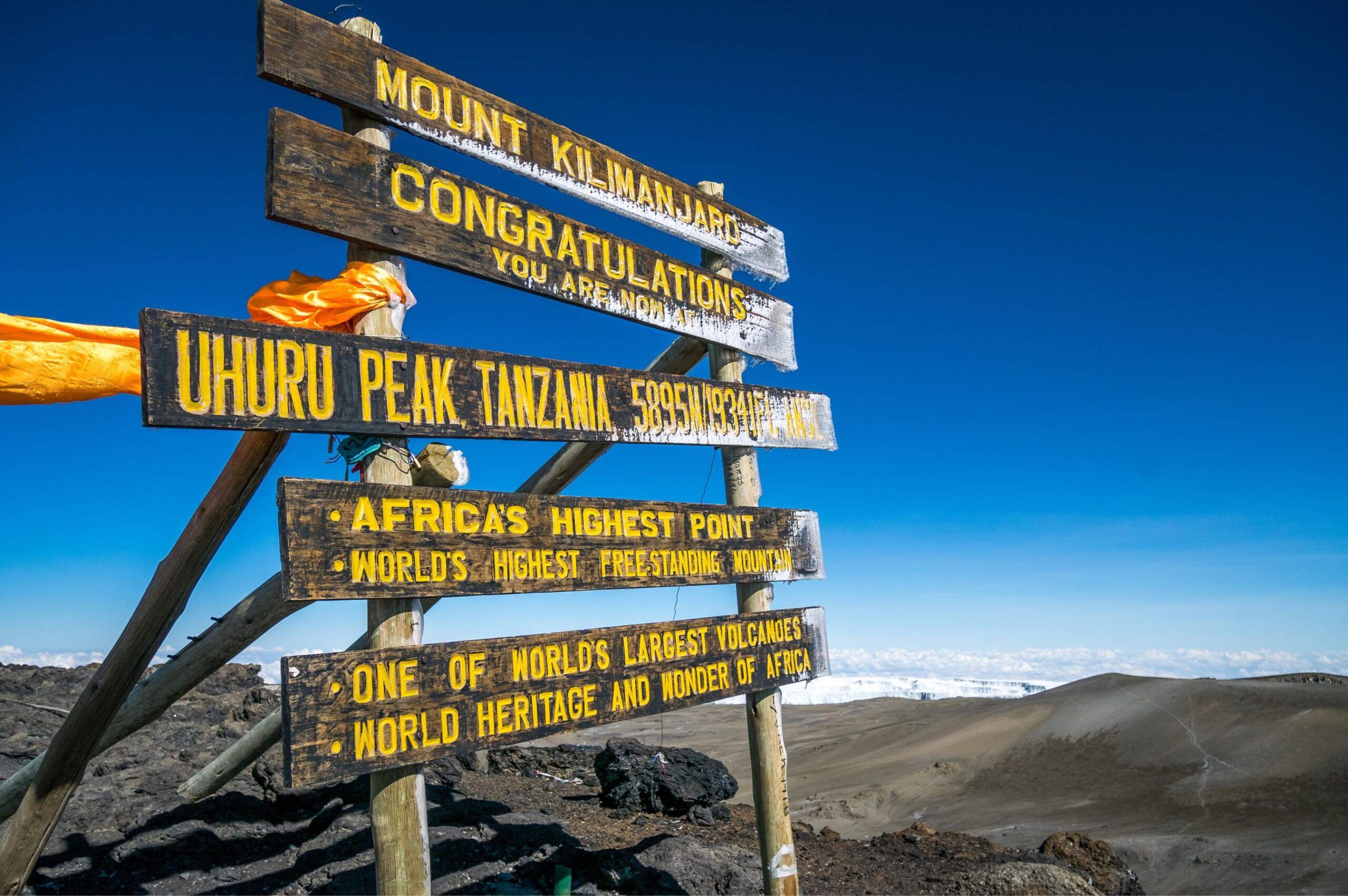 Voie Umbwe (5/6) | Barafu Camp (4 645 m) - Uhuru Peak (5 895 m) - Millennium Camp (3 820 m)
